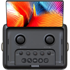 Caixa de som Karaokê JOOG X2 600W Tela 10,1" 2x Microfones sem fio